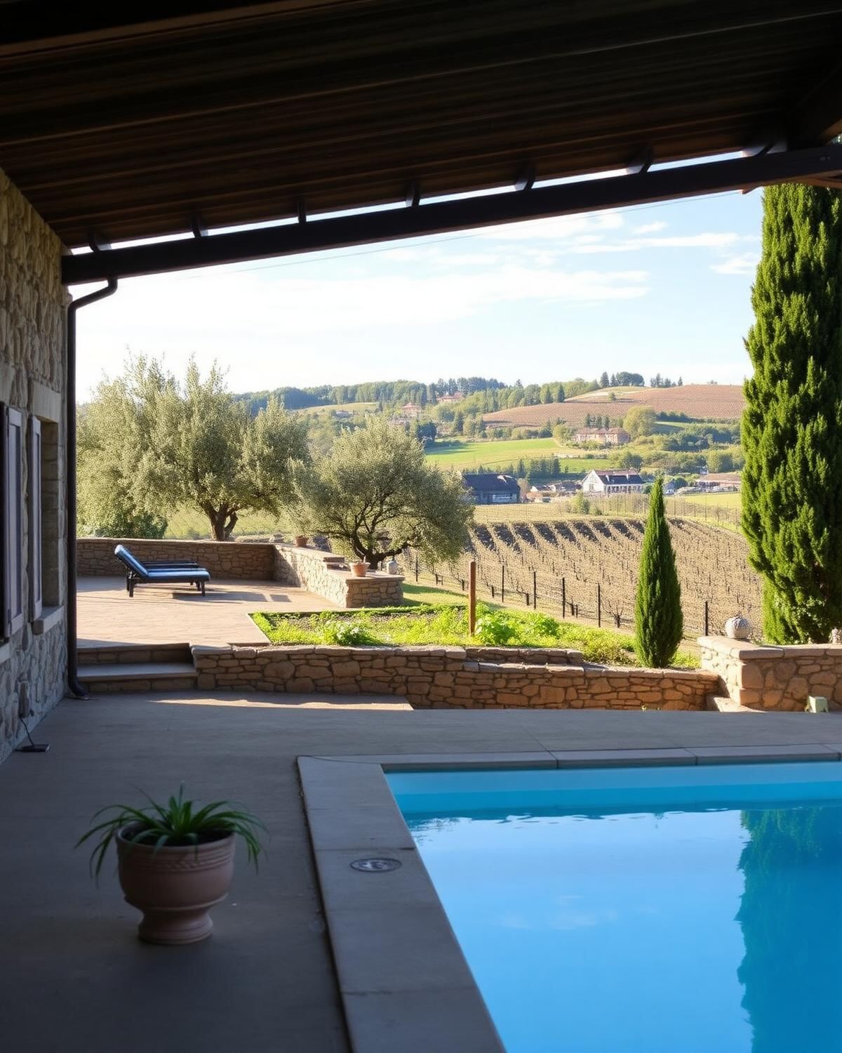 Propriété vue vignobles